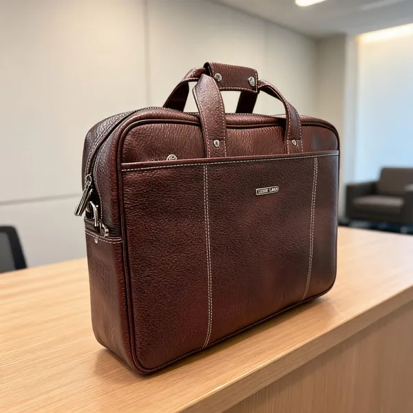 Brown_Leather_Textured_Briefcase_For_Professionals
