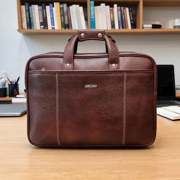 Brown_Leather_Textured_Briefcase_For_Professionals