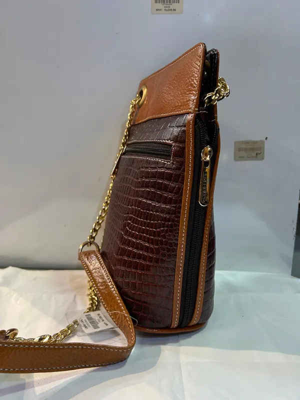 Brown_Textured_Leather_Crossbody_Sling_Bag_For_Women