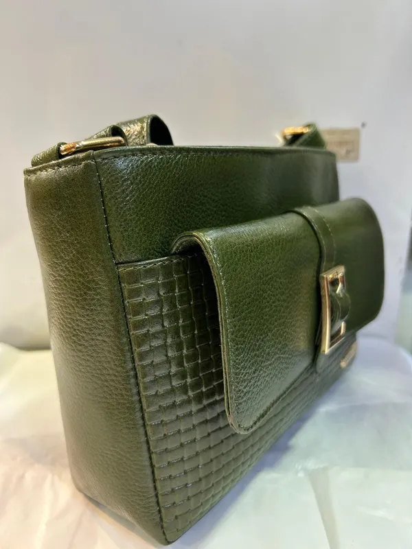 Green_Leather_Look_Structured_Shoulder_Bag_for_Women