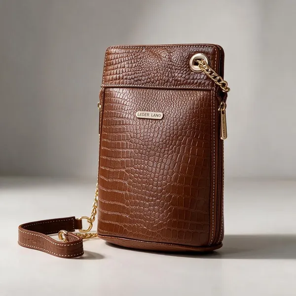 Brown_Crocodile_Textured_Sling_Bag_for_Women