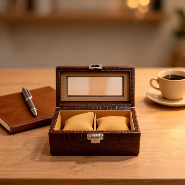Brown_Leather_Crocodile_Pattern_Watch_Storage_Box