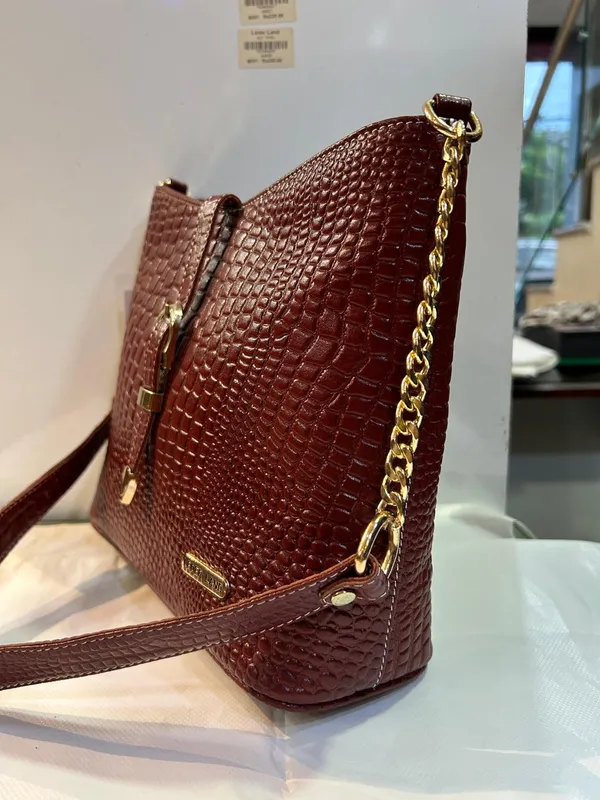 Brown_Textured_Leather_Shoulder_Bag_For_Women