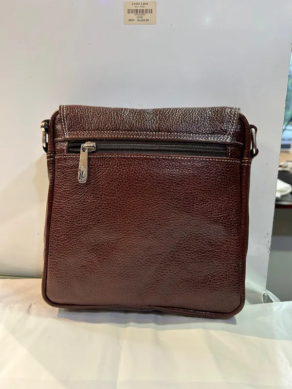 Brown_Leather_Textured_Sling_Bag_For_Men