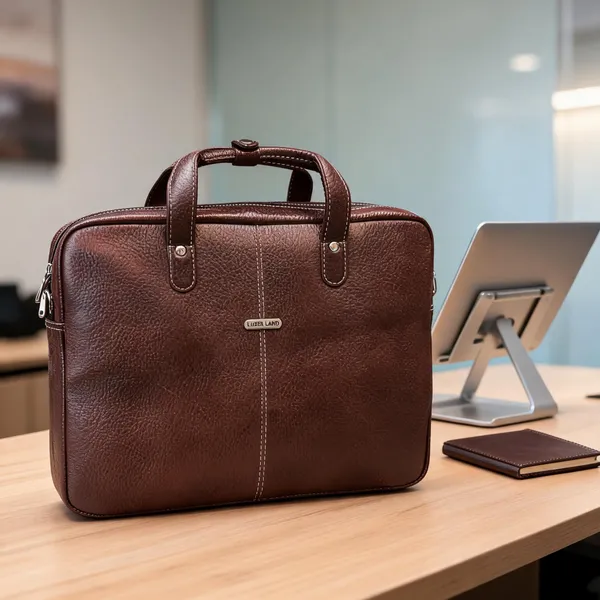 Brown_Leather_Textured_Briefcase_For_Men