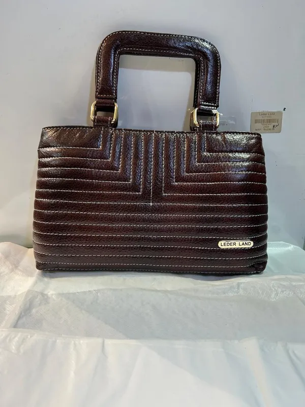 Brown_Leather_Textured_Structured_Handbag_For_Women