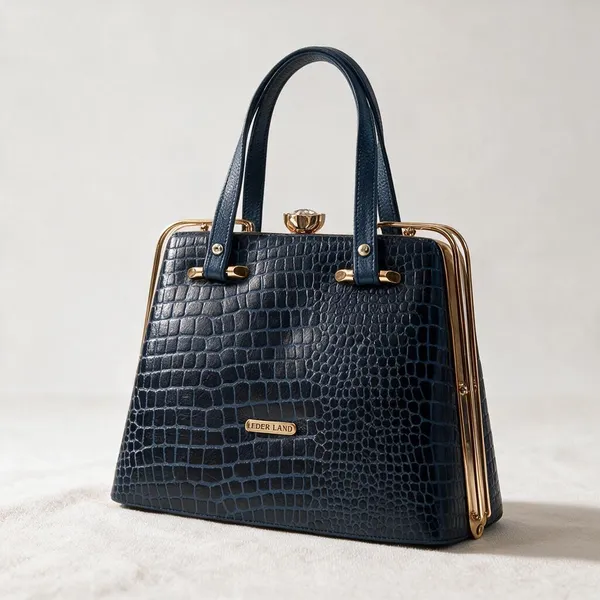 Blue_Croc_Textured_Structured_Handbag_for_Women
