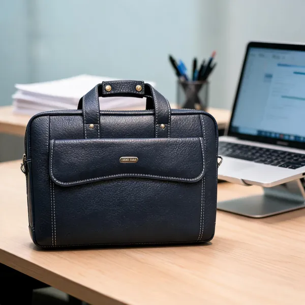 Blue_Leather_Textured_Laptop_Briefcase_For_Professionals