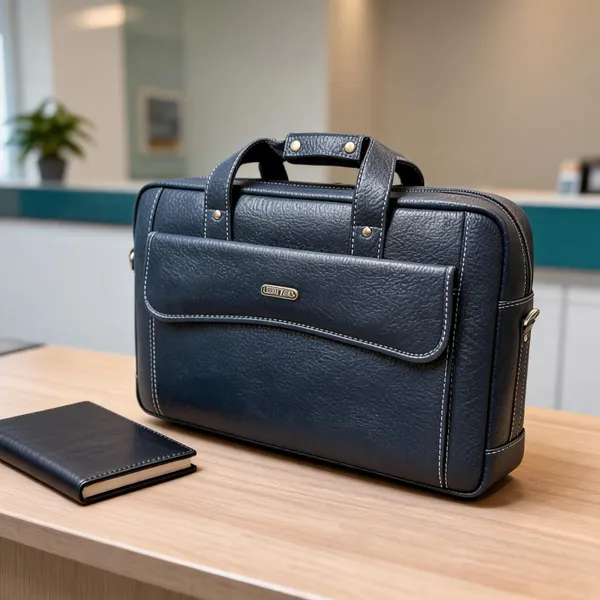 Blue_Leather_Textured_Laptop_Briefcase_For_Professionals