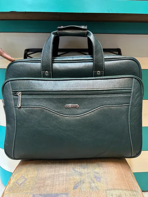 Green_Faux_Leather_Structured_Briefcase_For_Men