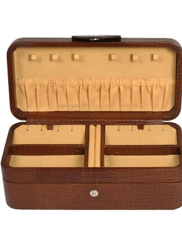 Brown_Leather_Crocodile_Pattern_Jewellery_Organizer_Box