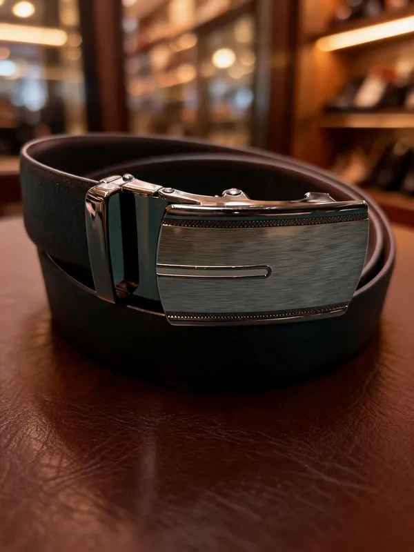 Black_Leather_Adjustable_Belt_For_Men