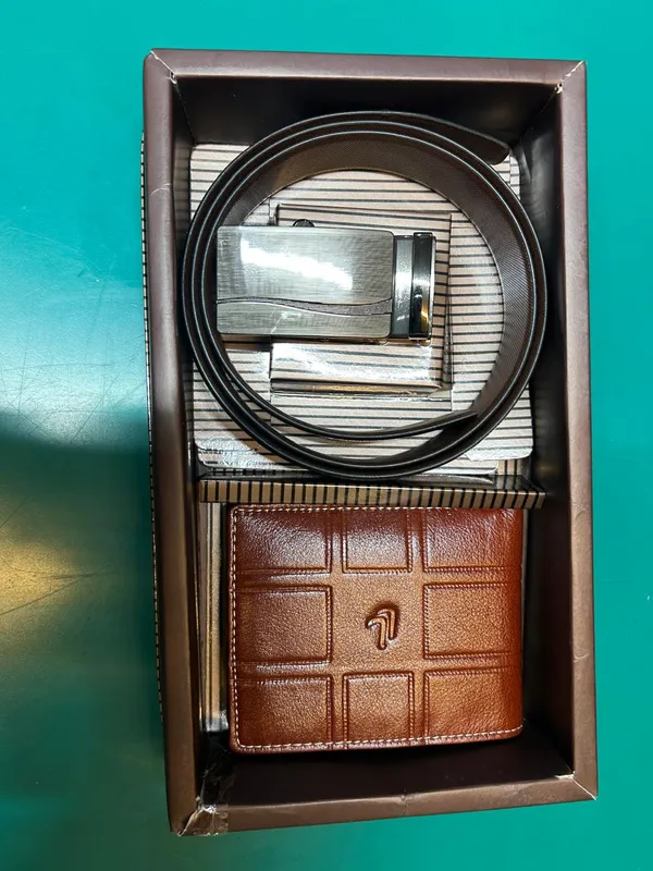 Black_&_Brown_Leather_Textured_Wallet_&_Belt_Set_For_Men