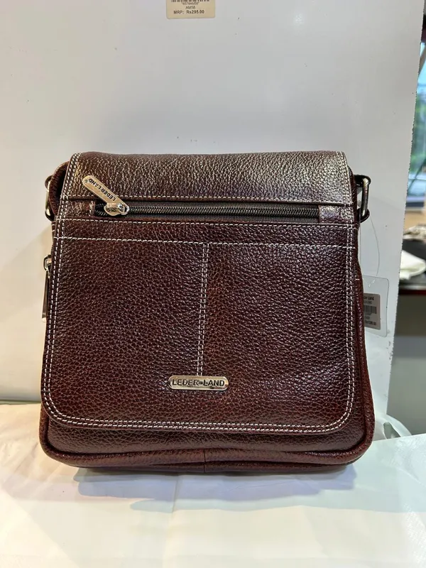 Brown_Leather_Textured_Sling_Bag_For_Men