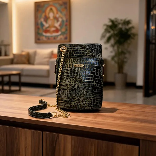 Black_Textured_Leather_Crossbody_Sling_Bag_For_Women