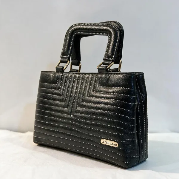 Black_Textured_Structured_Handbag_for_Women