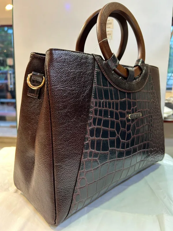 Brown_Genuine_Leather_Crocodile_Print_Handbag_For_Women