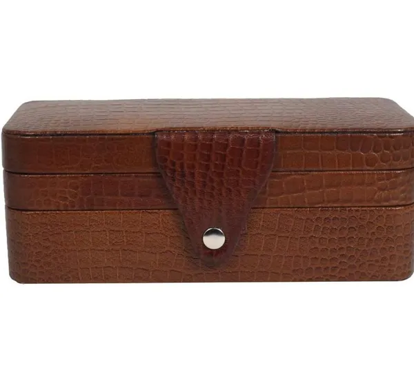 Brown_Leather_Crocodile_Pattern_Jewellery_Organizer_Box