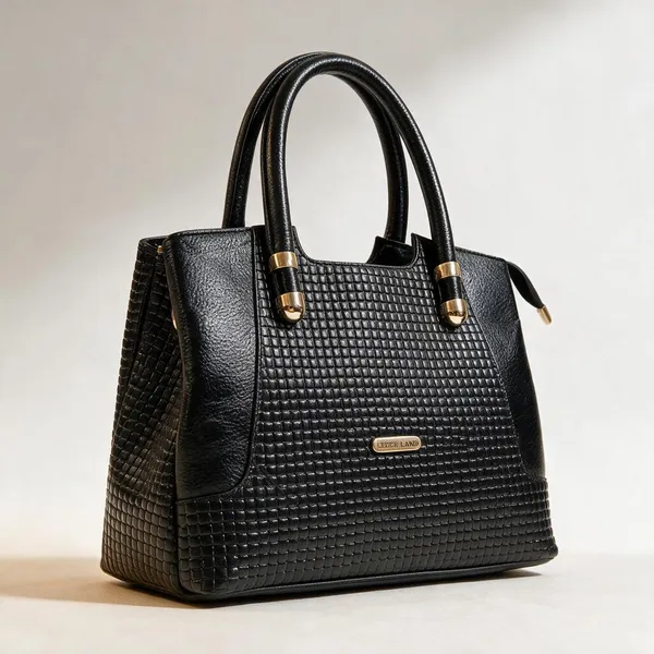 Black_Textured_Structured_Handbag_for_Women