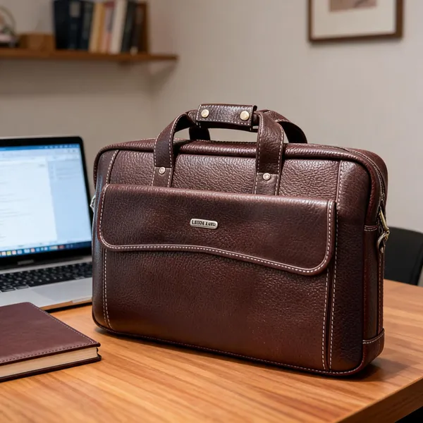 Brown_Leather_Textured_Briefcase_For_Men