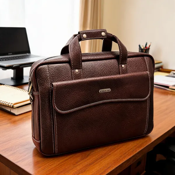 Brown_Leather_Textured_Briefcase_For_Men