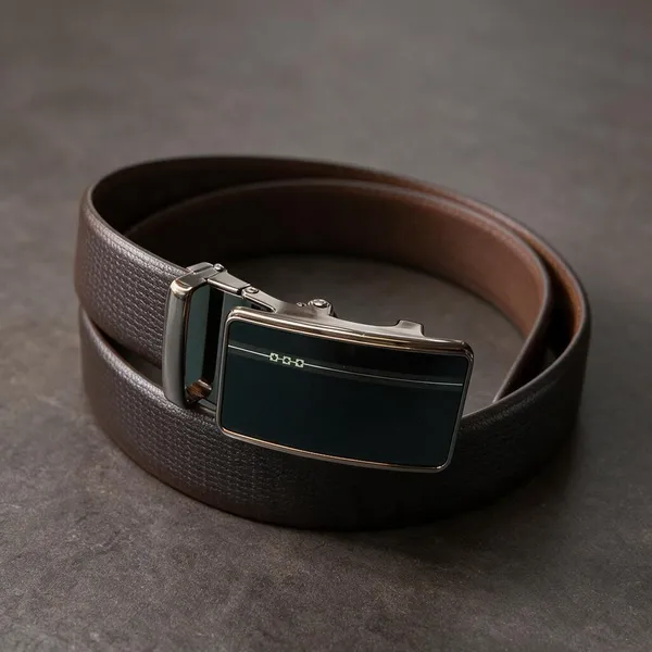 Green_Leather_Automatic_Buckle_Belt_for_Men