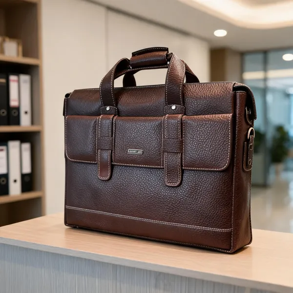 Brown_Leather_Textured_Briefcase_For_Men