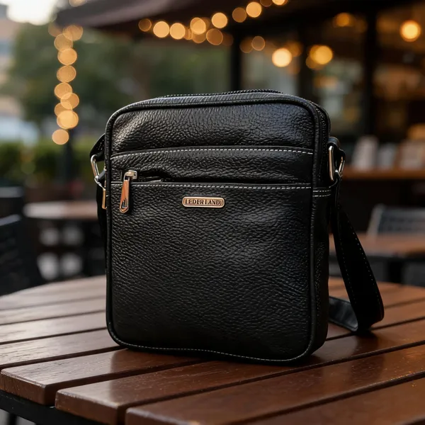 Black_Textured_Leather_Crossbody_Sling_Bag_For_Men