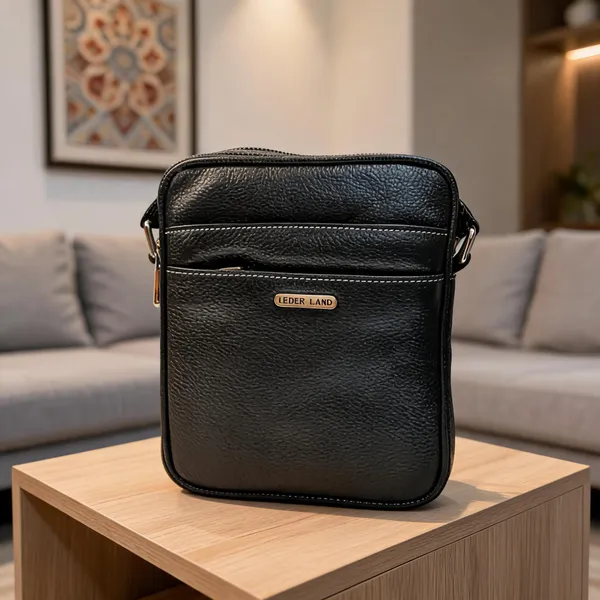Black_Textured_Leather_Crossbody_Sling_Bag_For_Men