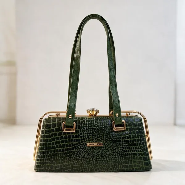 Green_Crocodile_Embossed_Structured_Handbag_for_Women