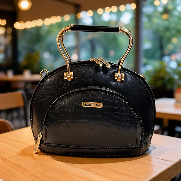 Black_Leather_Structured_Handbag_For_Women