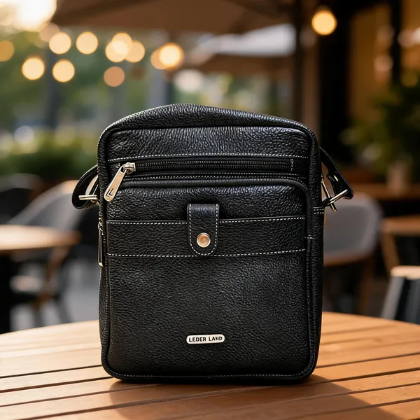 Black_Textured_Leather_Crossbody_Sling_Bag_For_Men
