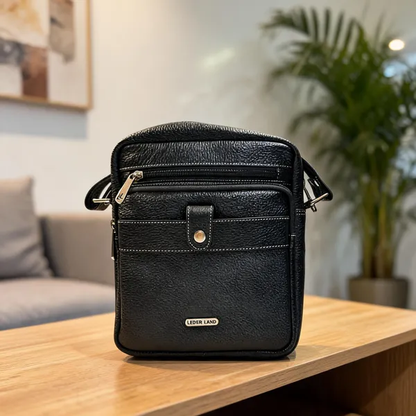 Black_Textured_Leather_Crossbody_Sling_Bag_For_Men