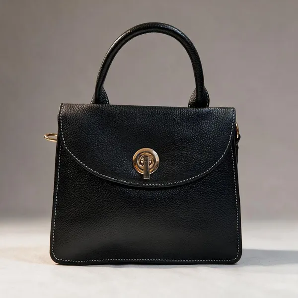 Black_Leather-Look_Structured_Handbag_for_Women