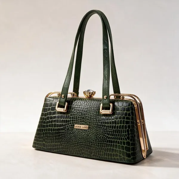 Green_Textured_Structured_Handbag_for_Women