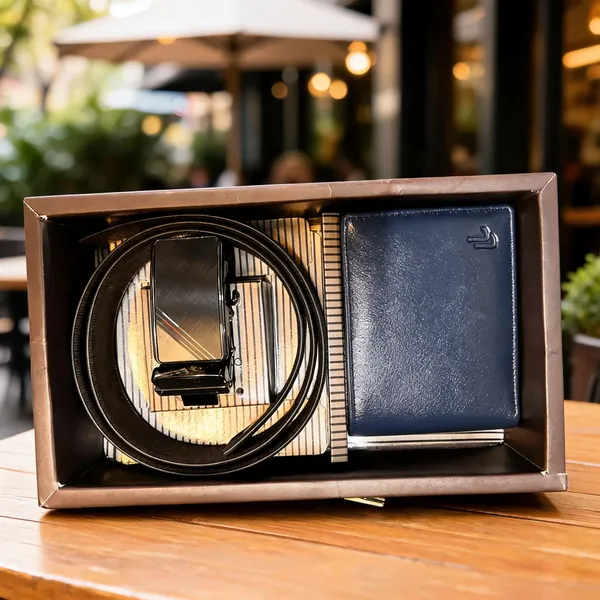Black_&_Blue_Leather_Wallet_&_Belt_Gift_Set_For_Men
