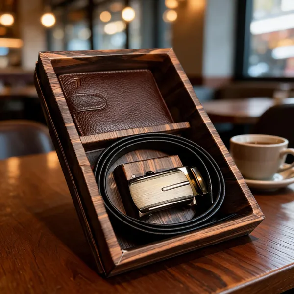 Brown_&_Black_Leather_Wallet_&_Belt_Gift_Set_For_Men