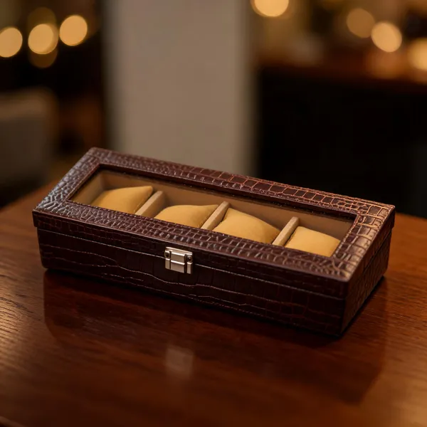 Leather_Crocodile_Textured_Watch_Storage_Box