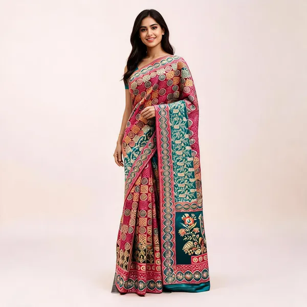Multicolor_Natural_Crepe_Circular_Motif_Printed_Saree_For_Women