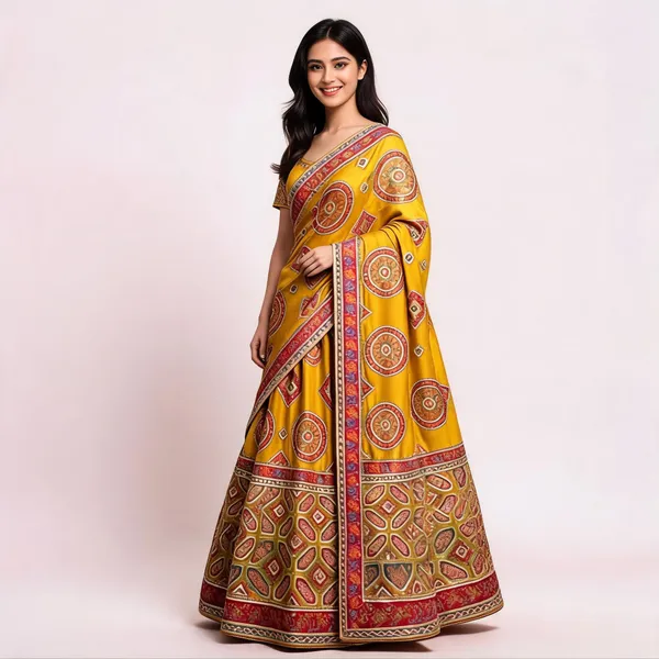 Yellow_Natural_Crepe_Traditional_Printed_Saree_For_Women