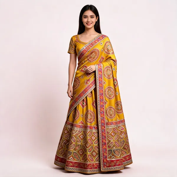 Yellow_Natural_Crepe_Traditional_Printed_Saree_For_Women