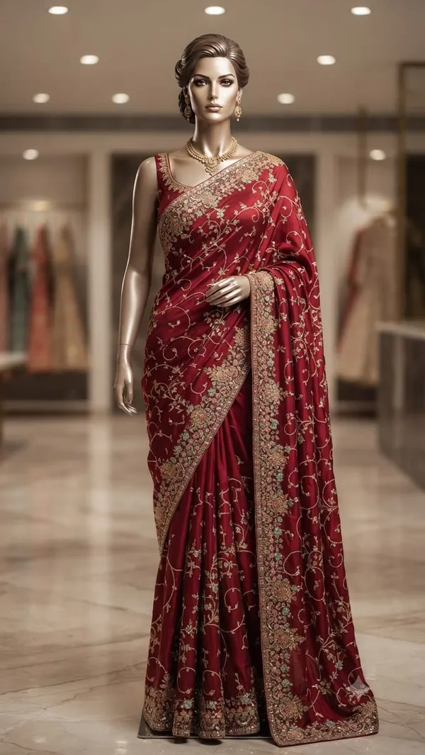 Maroon_Fendi_Satin_Floral_Embroidered_Saree_For_Women