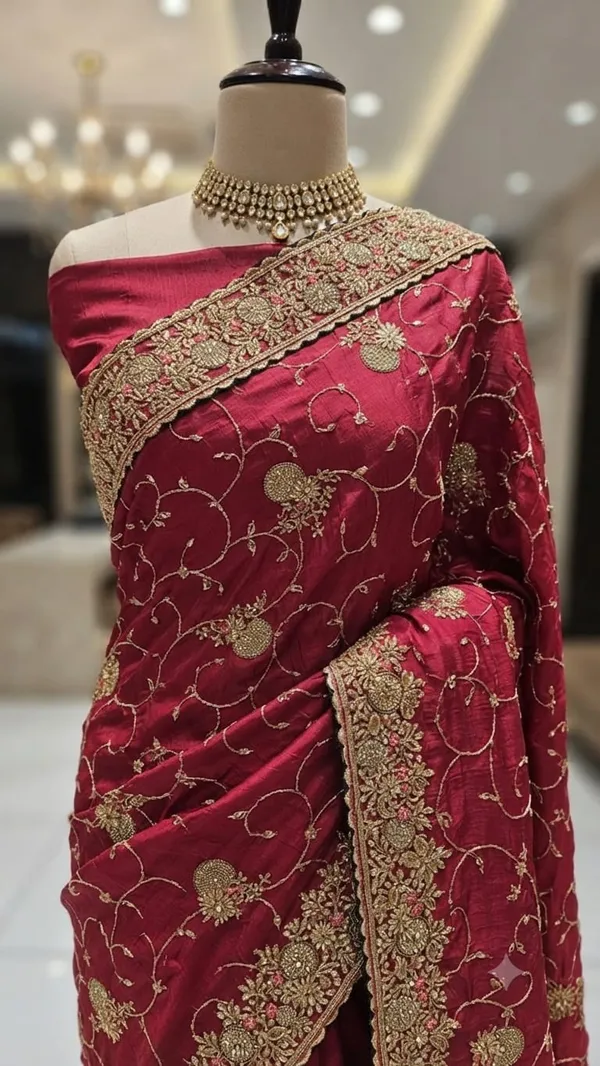 Maroon_Fendi_Satin_Floral_Embroidered_Saree_For_Women