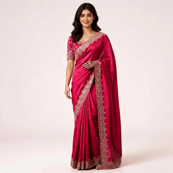 Magenta_Fendi_Satin_Embroidered_Saree_For_Women