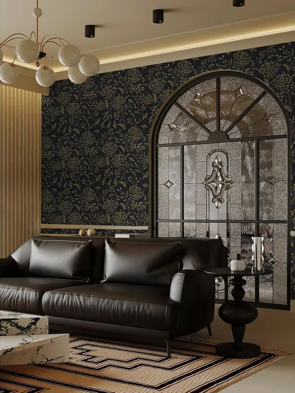 Black_Botanical_Pattern_Decorative_Wallpaper