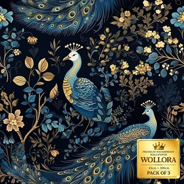 Waterproof_Peacock_Floral_Pattern_Wallpaper