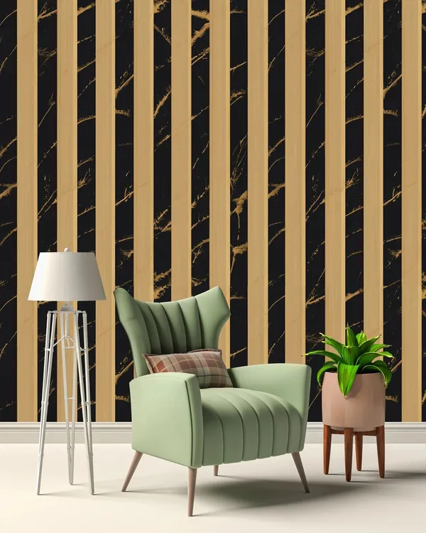 Black_And_Gold_Marble_Stripe_Wallpaper