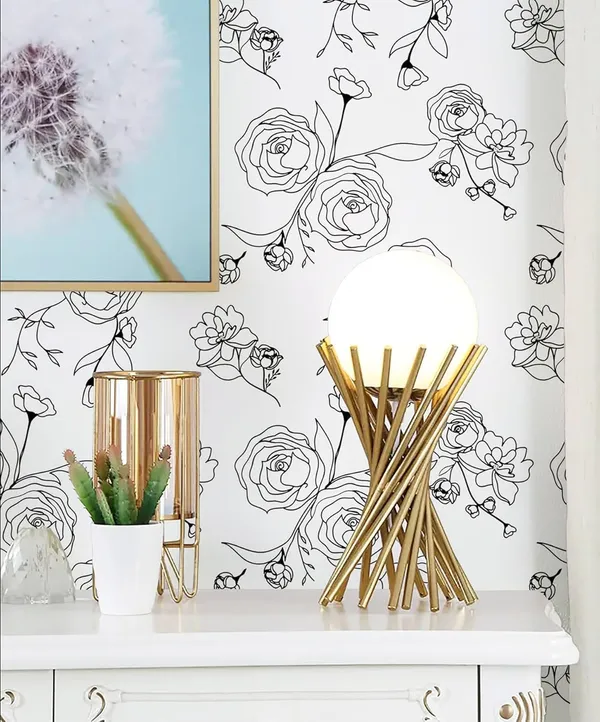 White_Floral_Print__Wallpaper