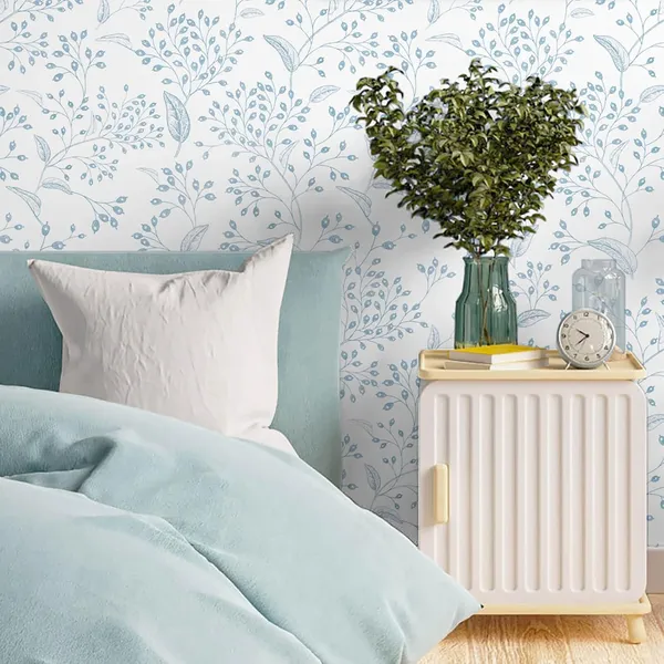 Blue_Floral_Decorative_Wallpaper