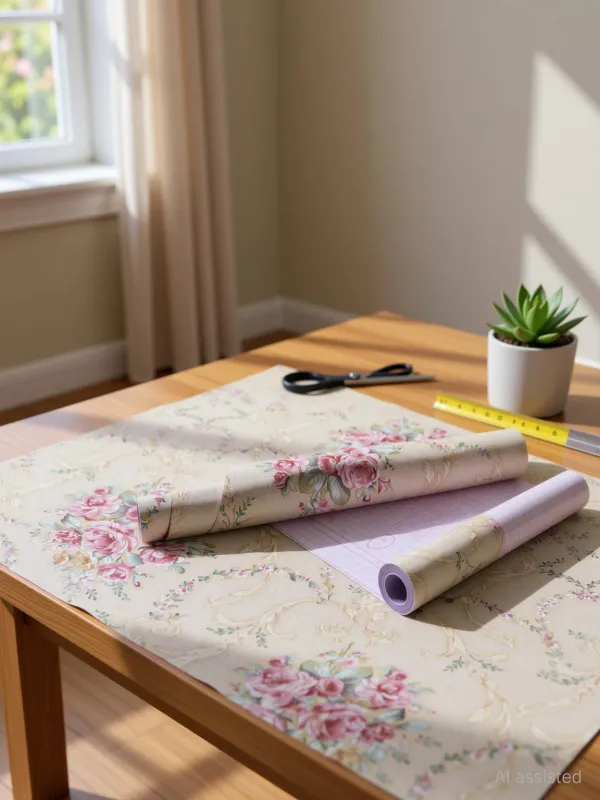 Beige_Floral_Waterproof_Wallpaper_Roll